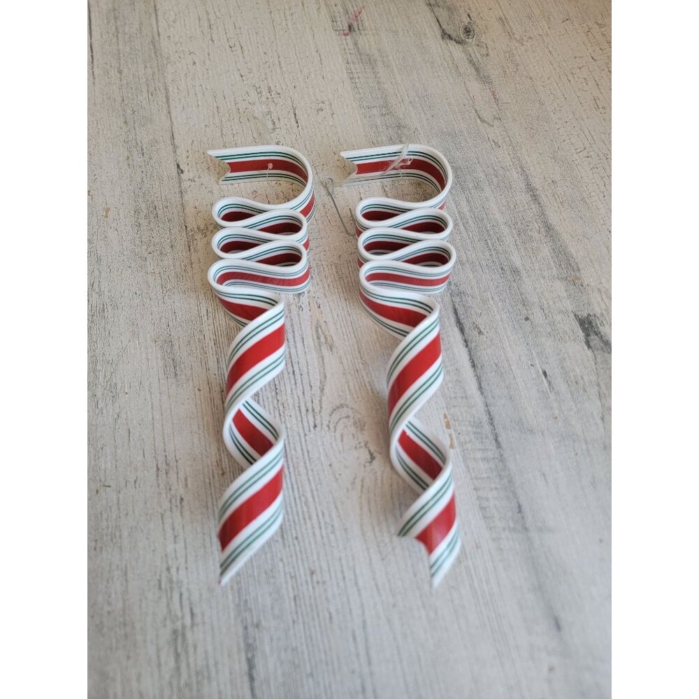 Ribbon candy vintage ornament Xmas set‎ peppermint